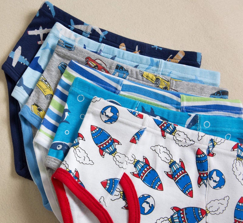Naivete Baby Boys Rocket Underwear Kids Children Cotton Dinosaurs Panties Breathable Cars Comfort Briefs(Pack of 6) 3T - Image 2